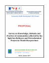 Report Survey on Knowledge, Attitude and Practice of communities affected by the Nghi Son Refinery and Petrochemical Project in Thanh Hoa province