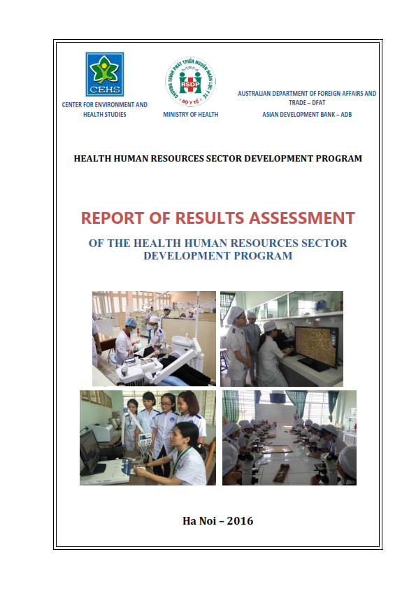 Report of results assessment of the health human resources sector development program