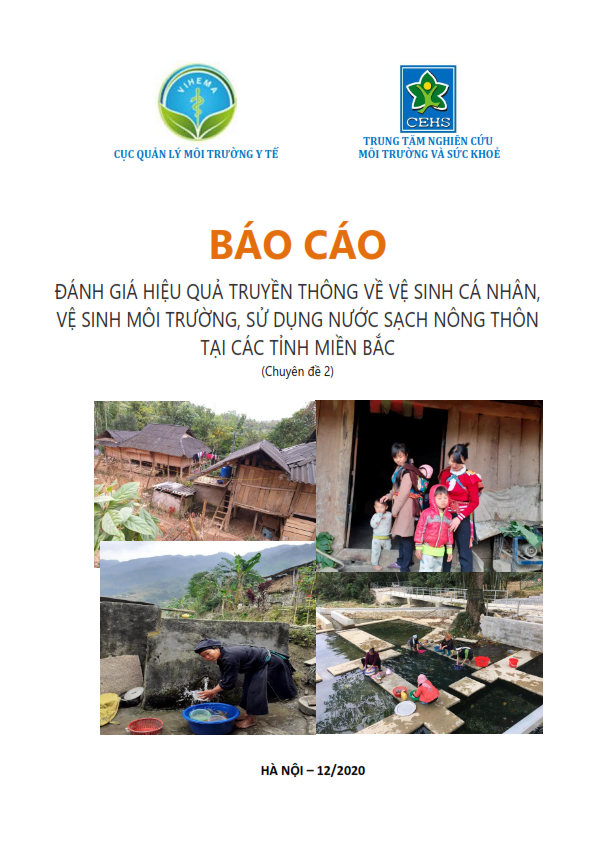 Đánh giá hiệu quả về vệ sinh cá nhân, vệ sinh môi trường, sử dụng nước sạch nông thôn tại các tỉnh Miền Bắc