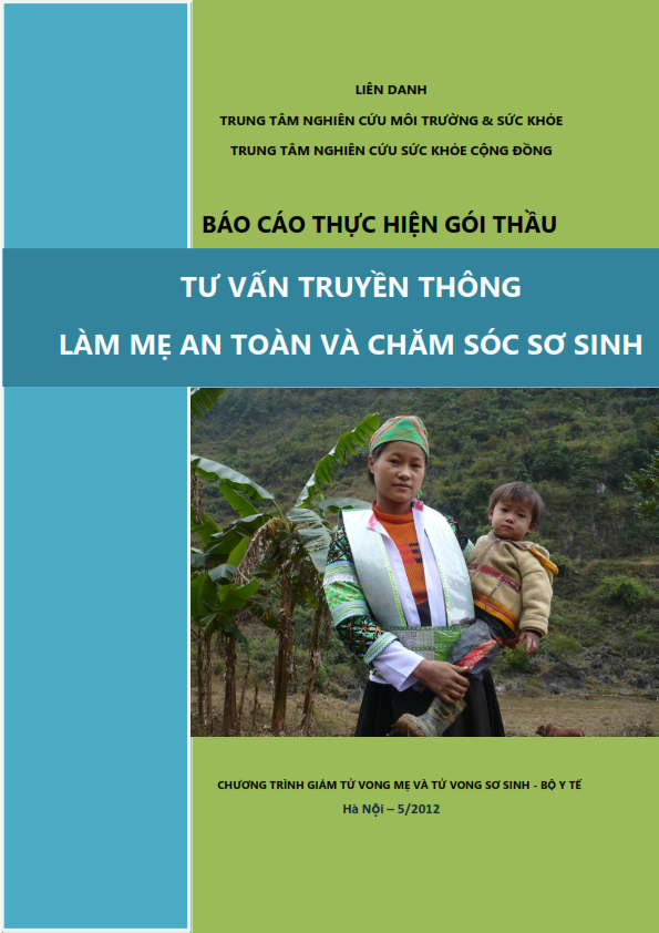 Báo cáo thực hiện gói thầu tư vấn truyền thông làm mẹ an toàn và chăm sóc sơ sinh