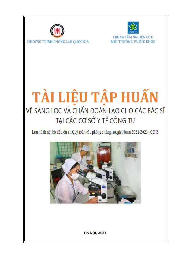 Tài liệu tập huấn về sàng lọc và chẩn đoán lao cho các bác sĩ tại các cơ sở y tế công tư